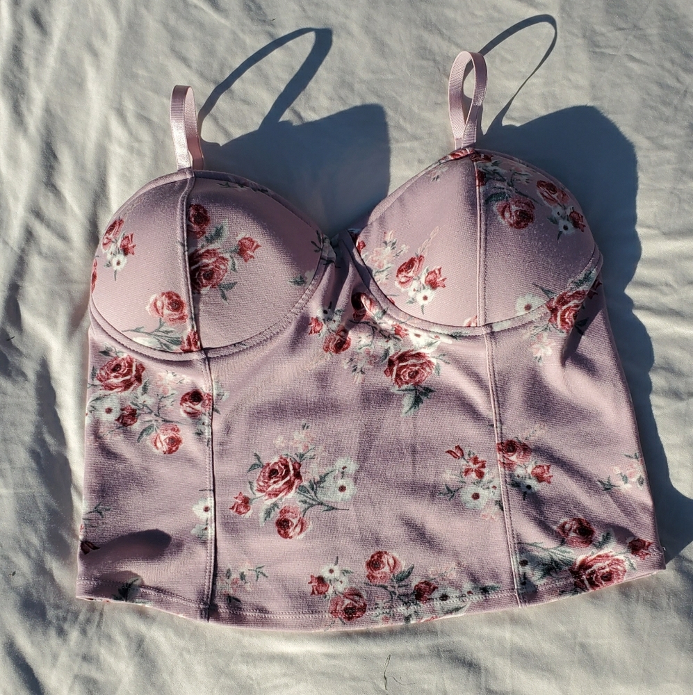 Guess Woman's Floral Crop Top